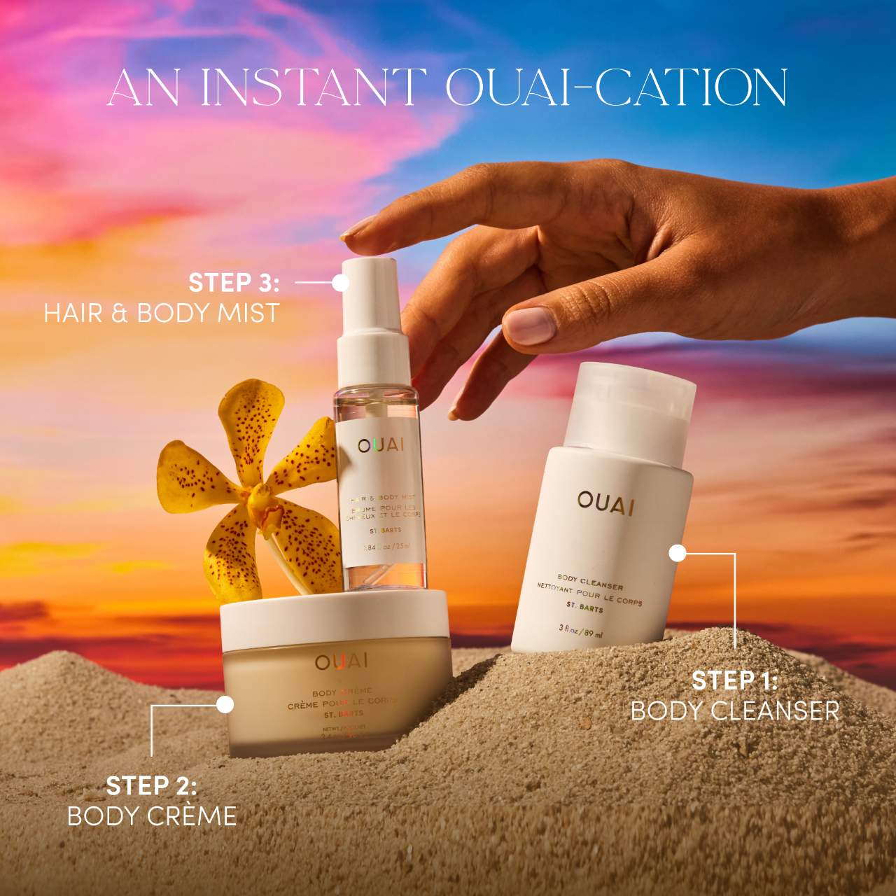 OUAI Mini St. Bart’s Body Set - Mini Kit